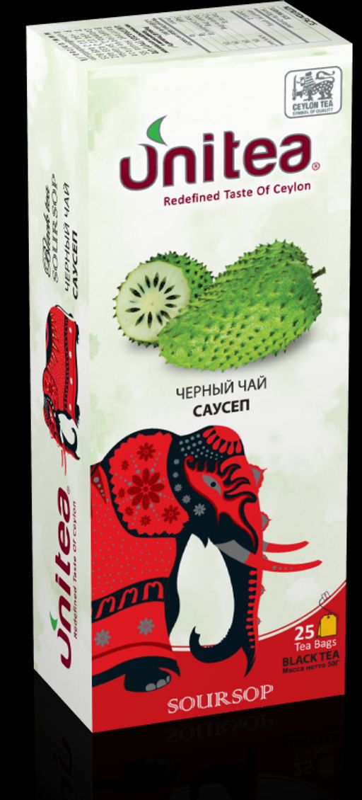 UNITEA. Soursop black 50 гр. карт.пачка, 25 пак.