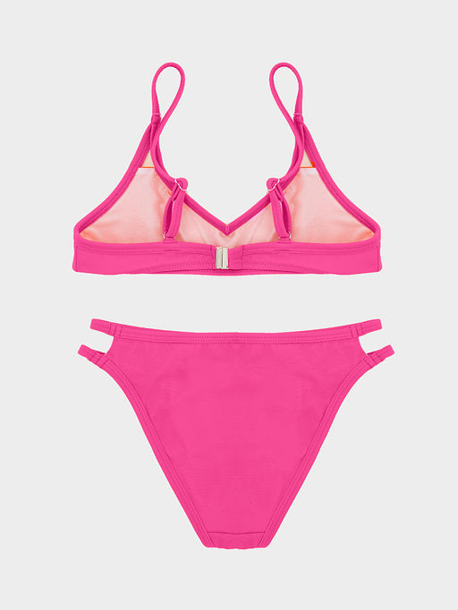 Купальник для девочек раздельный ярко-розовый с декоративными разрезами - Mark formelle фото 6