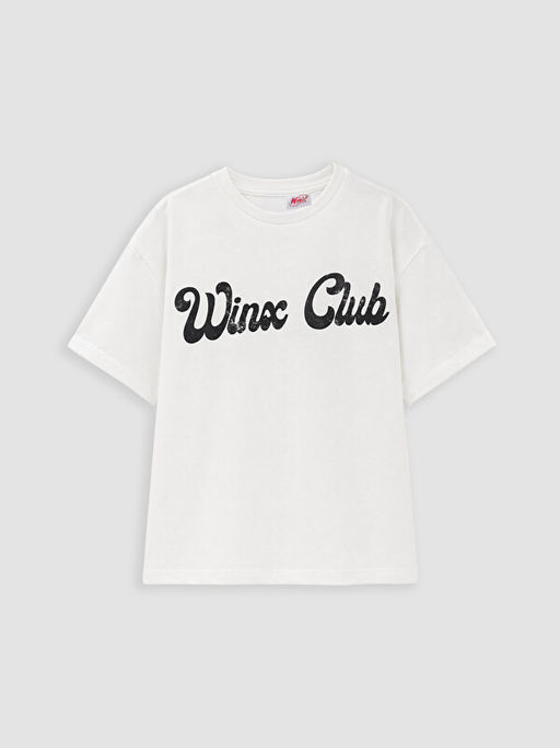 Winx Club Lisansl? Bisiklet Yaka K?z ?ocuk Ti??rt