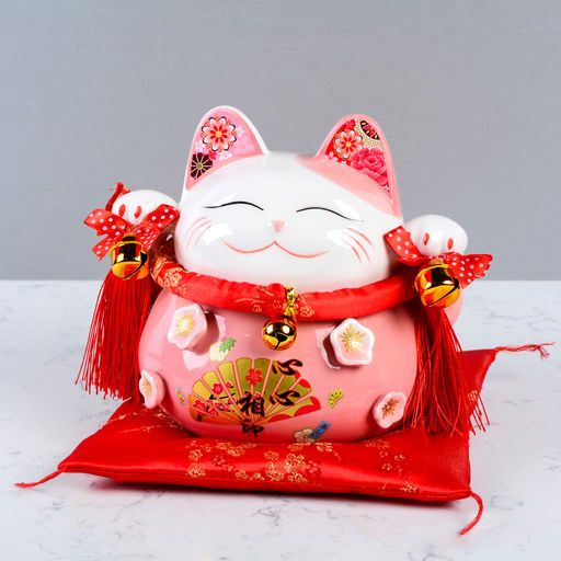 Копилка Кот манэки-нэко на коврике 17 см / 6731 /уп 18/ - ГалеонТрейд фото 6