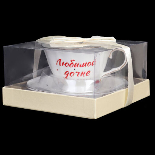 Чайный набор 2 предмета 250 мл Любимой дочке / RS/2-FY22009 /уп 36/ - Галеонтрейд фото 6