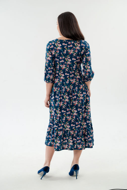 Платье женское из кулирки Софи сакура - Амадэль фото 12