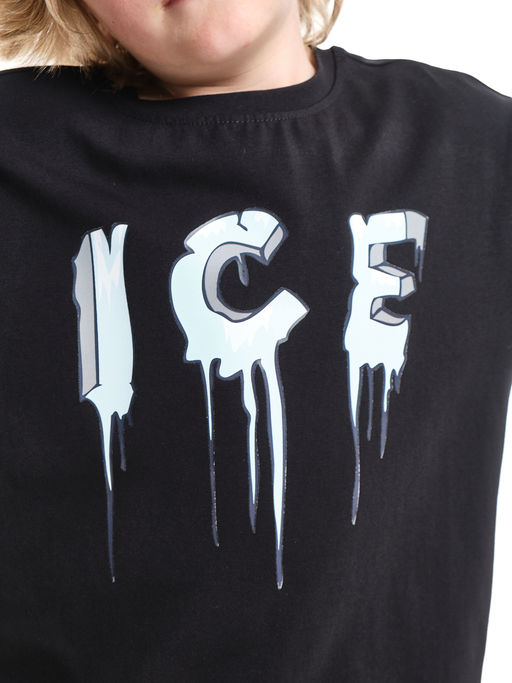Футболка с принтом ICE 22-9014 черный - Mini maxi фото 11