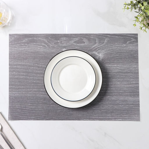 Салфетки сервировочные на стол Доляна «Дерево», 4 шт., 45×30 см, серые