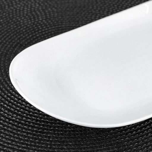 Блюдо фарфоровое овальное Wilmax, 28.5×16.5 см, белое