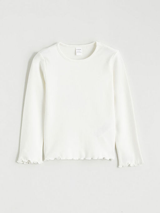 Fiyonklu K?z ?ocuk Elbise ve Bluz