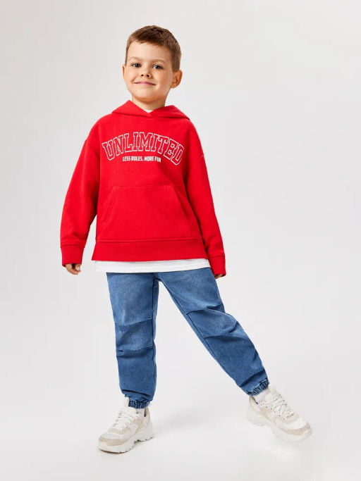 ACOOLA / Брюки джинсовые (утепленные) детские для мальчиков Abrams синий фото 5