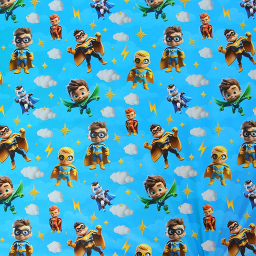 Цена за 10 шт. Бумага упаковочная, глянцевая «Супергерои» 70×100 см