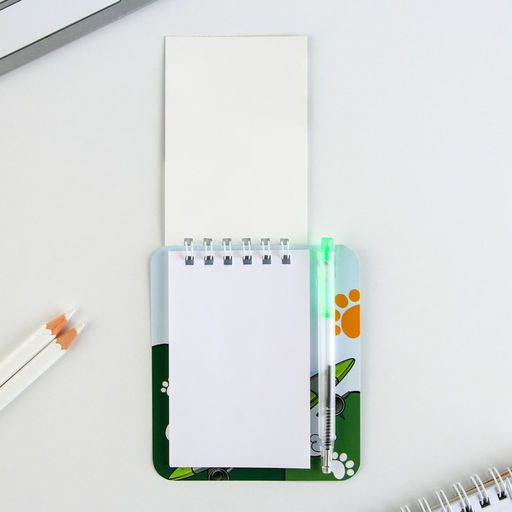 Цена за 2 шт. Подарочный набор, блокнот 9?10.4 см и мини ручка С 23 февраля. Кот - Artfox фото 5