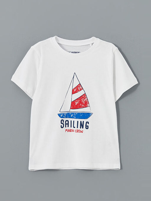 Bask?l? Erkek ?ocuk ?ortlu Pijama Tak?m?