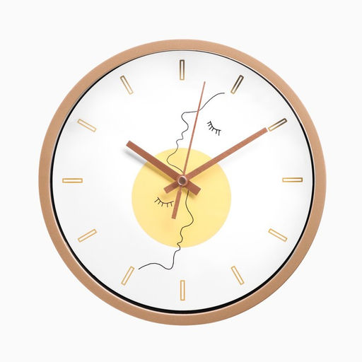 Часы настенные классические «Лица», бесшумные, плавный ход, d=20 см, от батарейки 1×АА