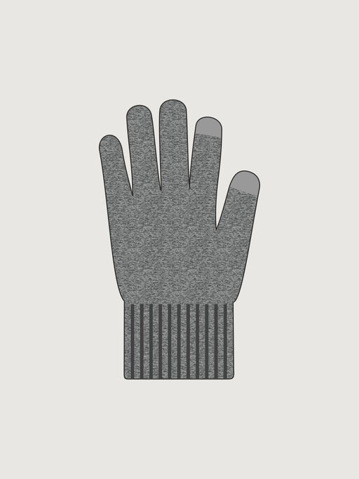 Перчатки 15з52326 темно-серый меланж