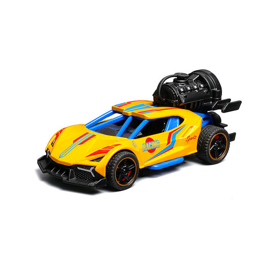 Гоночная машинка свет, звук с имитацией дыма, 1:32, Speed Racing, желтая