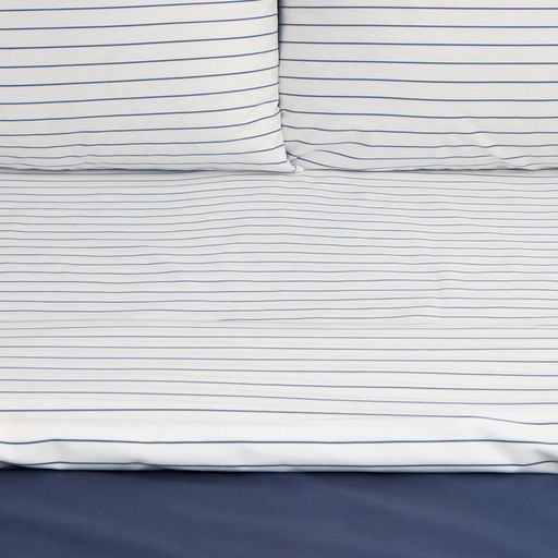 Постельное бельё Этель 1.5сп Stripes: blue, 143х215см, 150х214см, 50х70см-2 шт, перкаль,114 г/м2  фото 16