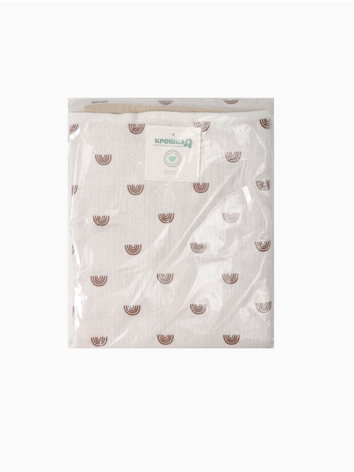 Покрывало Крошка Я «Радуга» 100×130 см, муслин, 4 слоя, хлопок 100%