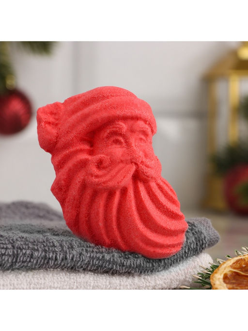 Цена за 3 шт. Бомбочка для ванн «Дед мороз» мандарин, киви, ананас, 40 г