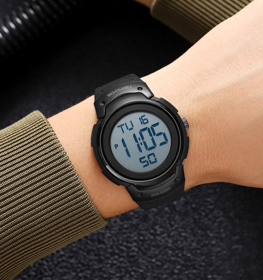 Часы наручные Skmei мужские электронные спортивные 2527black-white