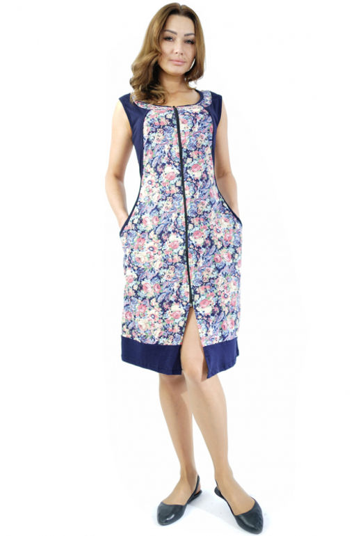 Арт. 539 Халат женский 50-58 (5 шт) Цвет:ассорти