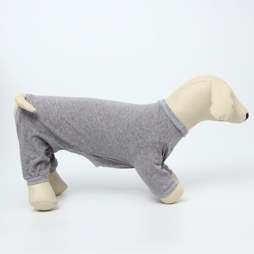 Костюм для животных светло-серый, XS (ДС 27, ОШ 23-27, ОГ 41-45) - Пушистое счастье фото 2