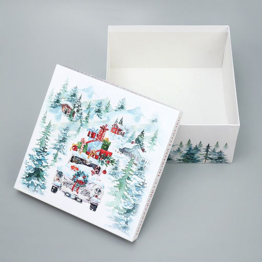 Коробка подарочная «С Новым годом!», 26×26×14 см