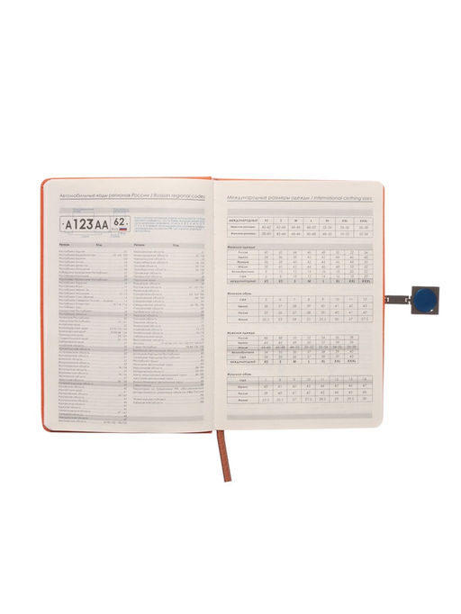 Ежедневник недатированный А5, с хлястиком, 96 листов, в линейку, пвх, оранжевый - Simaland фото 7