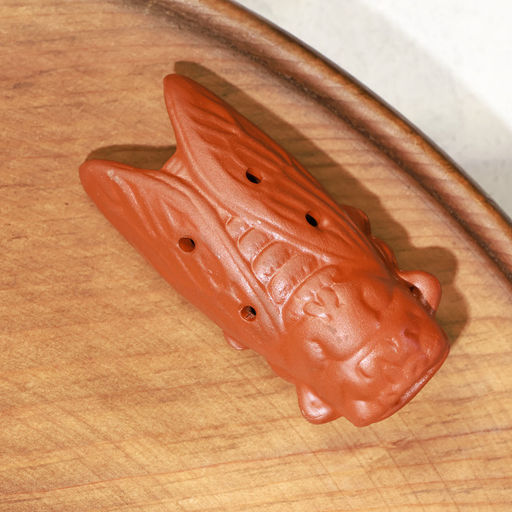 Фигурка для чайной церемонии TAKE IT EASY «Певчая цикада», свистулька, керамика, 7.5×2.5×3.5 см