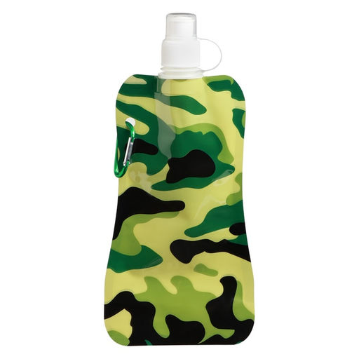 Фляжка для воды Камуфляж, 400 мл, 26?12 см, зеленая