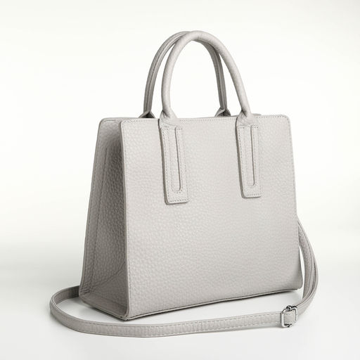 Сумка женская тоут TEXTURA на молнии, 29×10×25 см, однотонная, серая