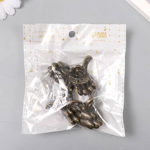 Уголок (ножка) для шкатулки "Лапа" набор 4 шт 4,3х3,4 см