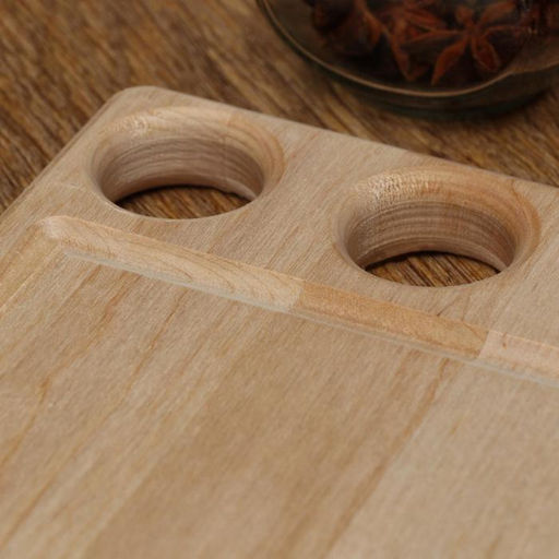 Доска разделочная и сервировочная Дарим Красиво «Функциональная №1», с желобом, дерево массив берёзы, 25×2 см