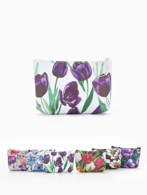 Кошелёк-монетница на молнии 11?1?8 см, с принтом, МИКС