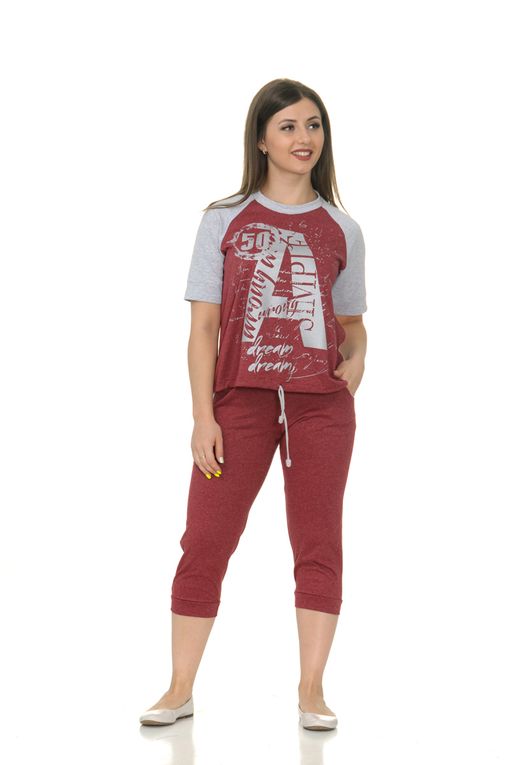 Костюм Юджи бордо - Марлен фото 4