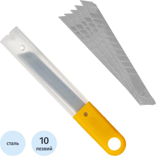 Лезвие для ножей запасное Attache Selection 9мм сегм.,SK5, 10шт/уп фото 2