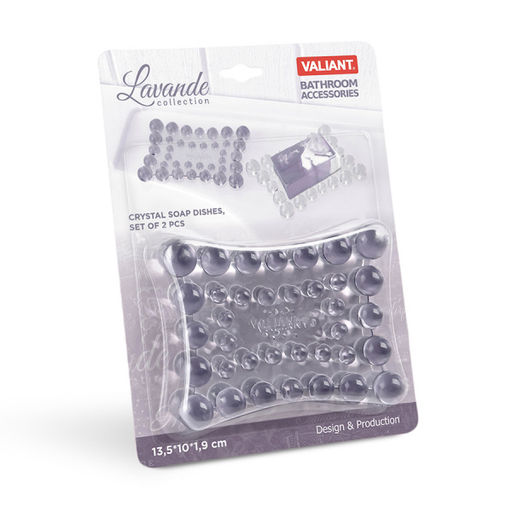 Набор мыльниц настольных, 2 шт., 13,5*10*1,9 см Valiant  фото 9