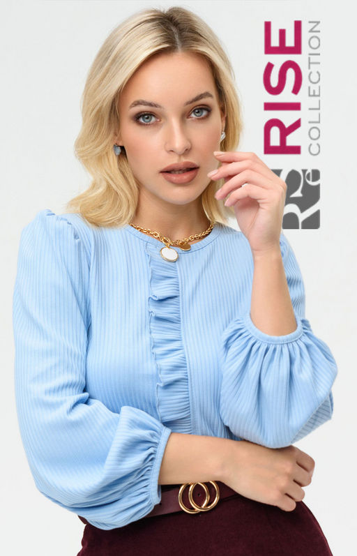 Блузка женская 4219/07/Голубой - Rise фото 3