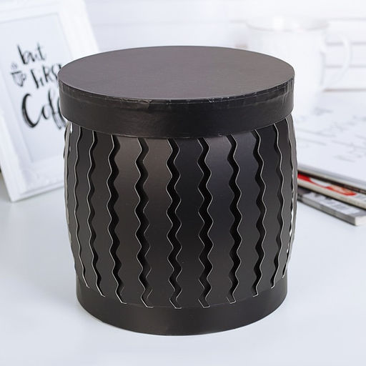 Набор коробок 3 в 1, чёрный, 20 х 20 х 20 - 16 х 16 х 16 см