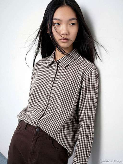 Ekose Kad?n G?mlek Tunik