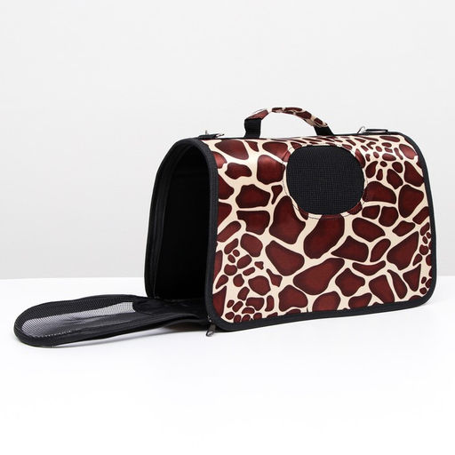 Сумка - переноска для животных Жираф, каркасная, размер S, 37,5 х 17 х 22 см - Пижон фото 2