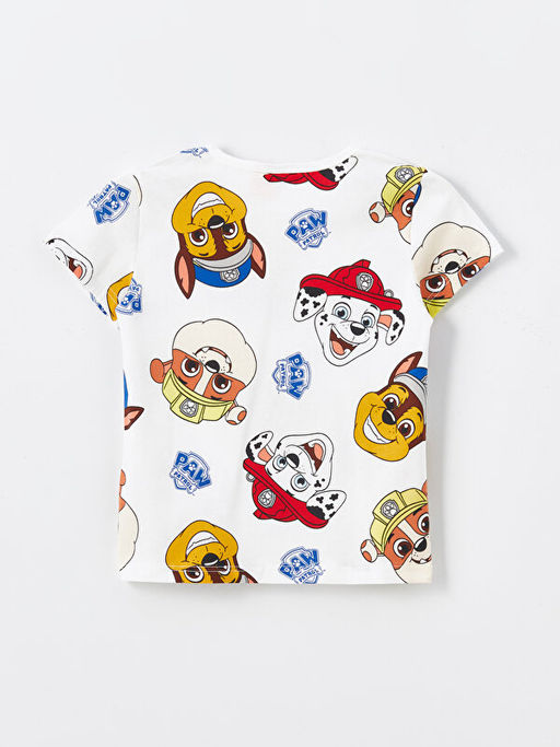 Bisiklet Yaka K?sa Kollu Paw Patrol Bask?l? Erkek Bebek ?ortlu Pijama Tak?m? - Waikiki фото 3