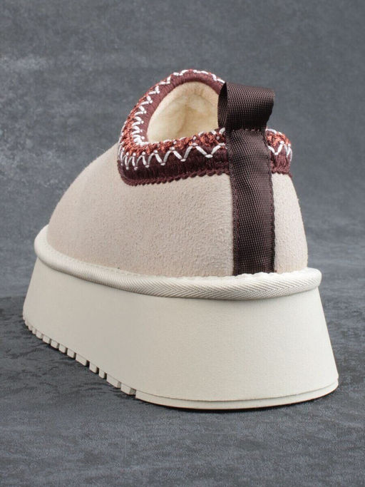 04-X85 BEIGE Угги зимние женские (натуральная замша, натуральная шерсть)