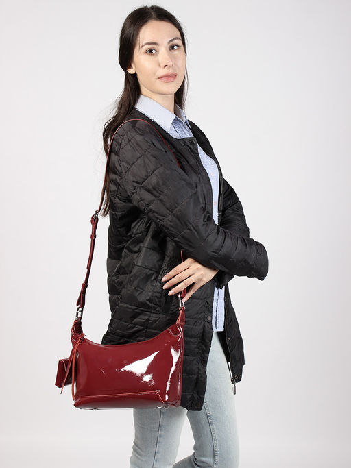 LACCOMA сумка P5845-бордовый натуральная кожа