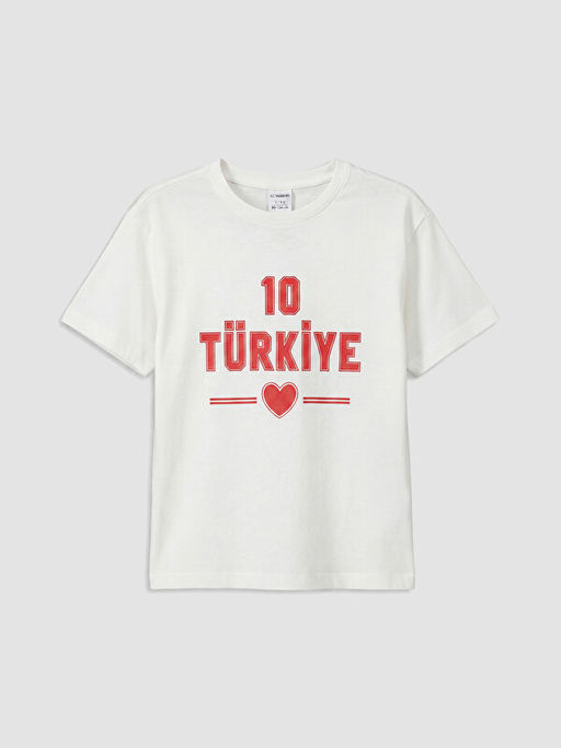 T?rkiye Bask?l? K?z ?ocuk ?ortlu Pijama Tak?m?