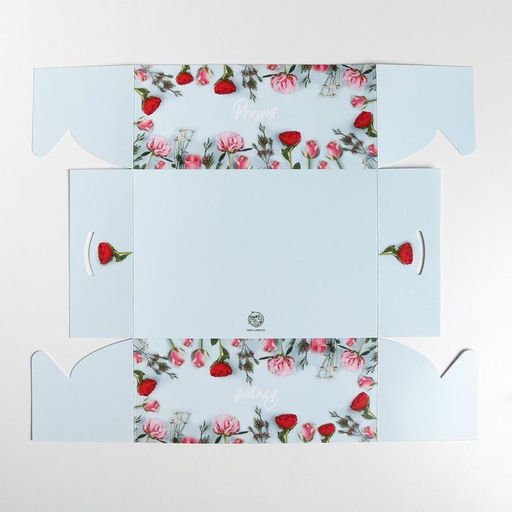 Цена за 5 шт. Коробка для капкейков, кондитерская упаковка, 6 ячеек Present, 23×16×10 см