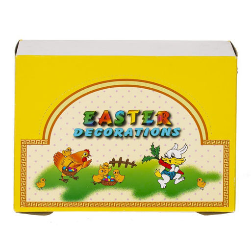 Набор из 6-ти изделий декоративных "Гнездо пасхальное" (4,5*3,5), L18 W14 H5,5 см