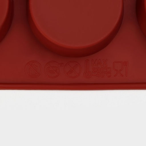 Форма для выпечки Доляна «Фигуры.Круг», силикон, 29×17×2 см, 15 ячеек (d=4.2 см), коричневая