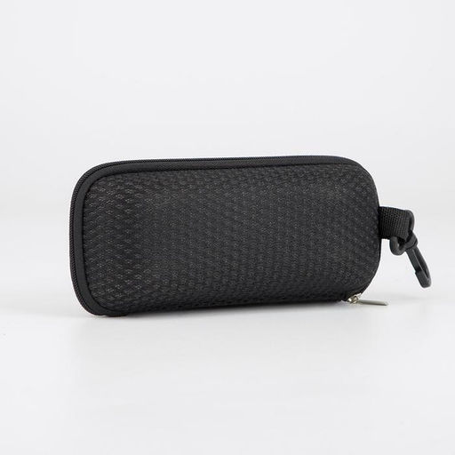 Футляр для очков на молнии, 16,5 5,5 6,5 см, с карабином, цвет чёрный - Simaland фото 2