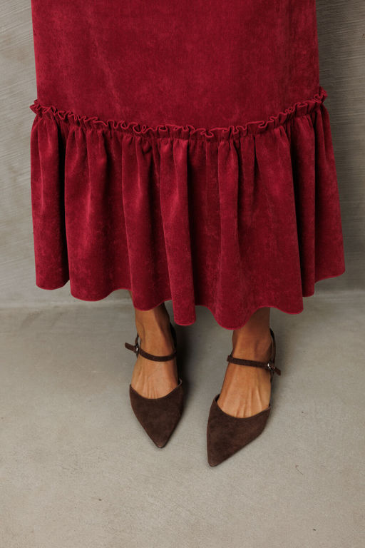 Платье Gizart 5418 брусничный  фото 8