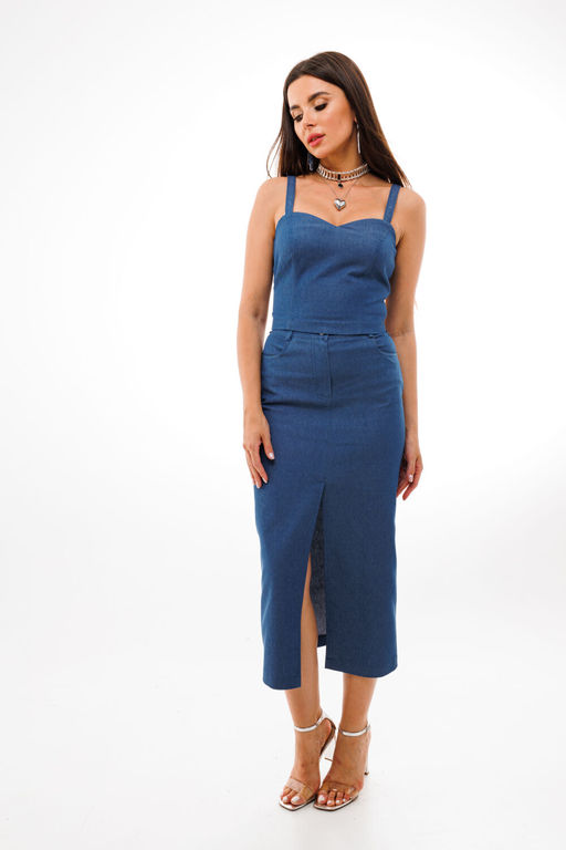 Топ ANELLI 1396 джинс  фото 5