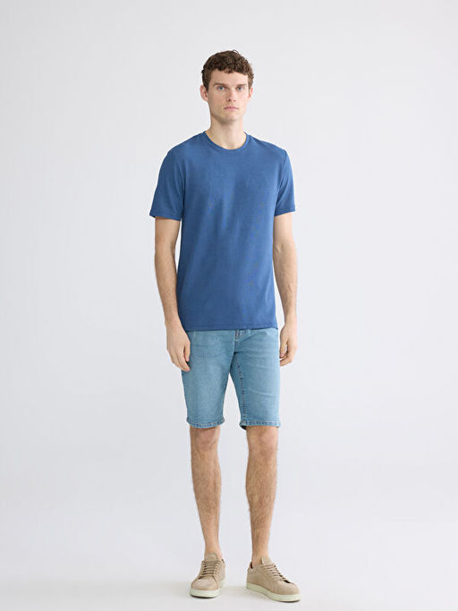 Bisiklet Yaka Str?kt?rl? Erkek Ti??rt