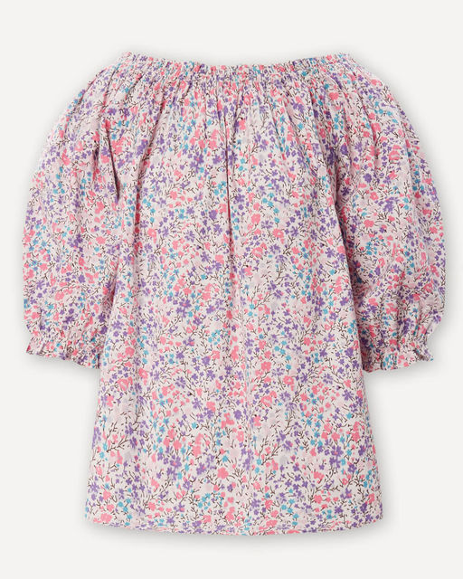 Блузка свободного покроя с летним цветочным принтом - Incity фото 2